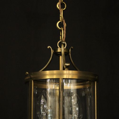 FRENCH SMALL PAIR OF GILDED ANTIQUE LANTERNS - ADDITIONAL PHOTO 6