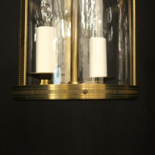 FRENCH SMALL PAIR OF GILDED ANTIQUE LANTERNS - ADDITIONAL PHOTO 7