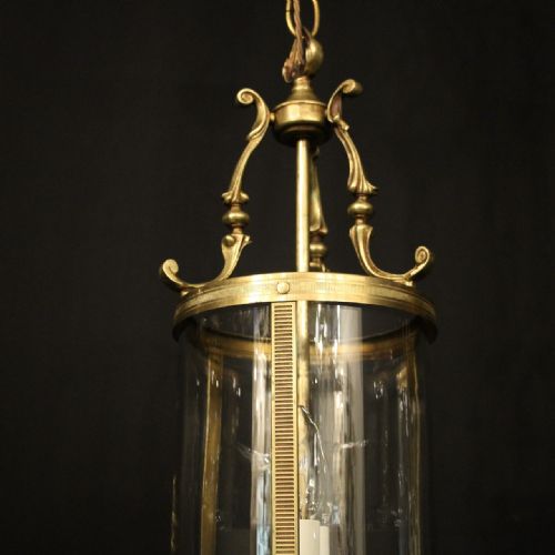 FRENCH PAIR OF CONVEX TWIN LIGHT ANTIQUE LANTERNS - ADDITIONAL PHOTO 5