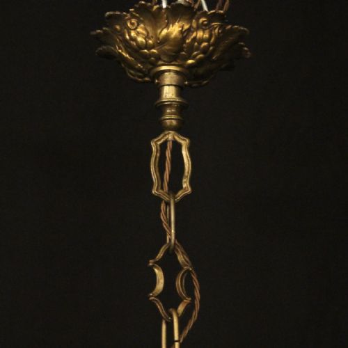 FRENCH LARGE 24 LIGHT GILDED DOUBLE TIERED ANTIQUE CHANDELIER - ADDITIONAL PHOTO 9
