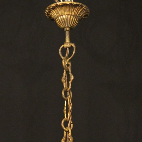 FRENCH GILDED CRYSTAL 12 LIGHT ANTIQUE CHANDELIER - ADDITIONAL PHOTO 9