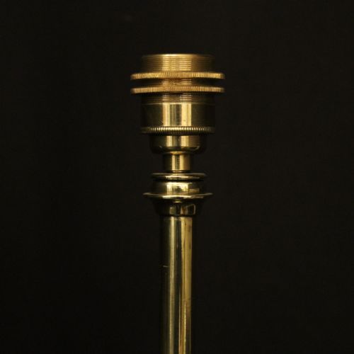 ENGLISH TELESCOPIC BRASS ANTIQUE STANDARD LAMP - ADDITIONAL PHOTO 9