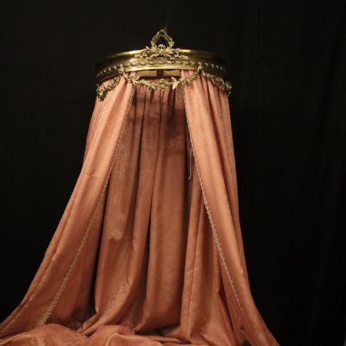 FRENCH CIEL DE LIT BRASS BED ANTIQUE CANOPY - ADDITIONAL PHOTO 1