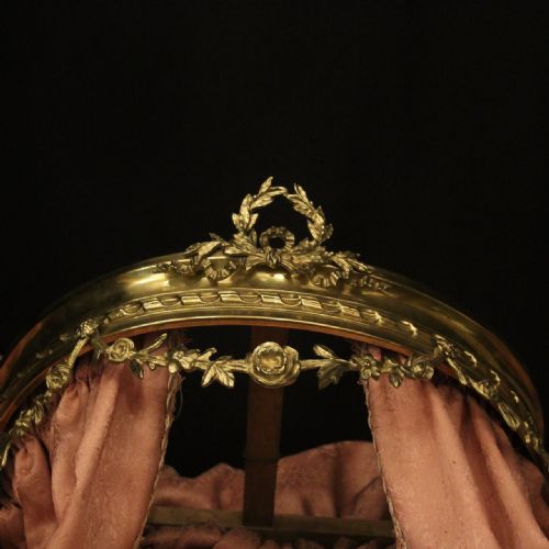 FRENCH CIEL DE LIT BRASS BED ANTIQUE CANOPY - ADDITIONAL PHOTO 2
