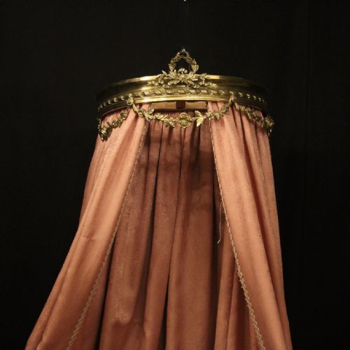 FRENCH CIEL DE LIT BRASS BED ANTIQUE CANOPY - ADDITIONAL PHOTO 3