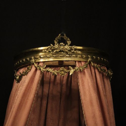 FRENCH CIEL DE LIT BRASS BED ANTIQUE CANOPY - ADDITIONAL PHOTO 4