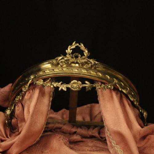 FRENCH CIEL DE LIT BRASS BED ANTIQUE CANOPY - ADDITIONAL PHOTO 5