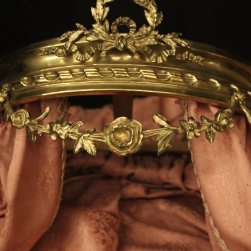 FRENCH CIEL DE LIT BRASS BED ANTIQUE CANOPY - ADDITIONAL PHOTO 7