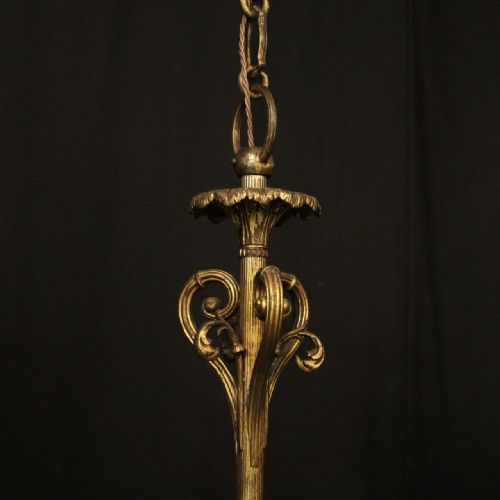 FRENCH GILDED BRONZE 12 LIGHT ANTIQUE CHANDELIER - ADDITIONAL PHOTO 8