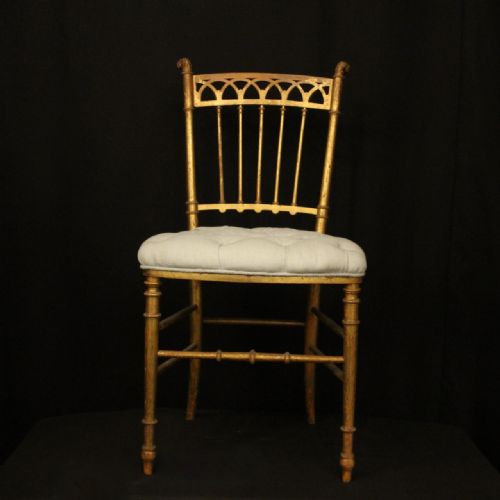 FRENCH PAIR OF SIMULATED BAMBOO SIDE CHAIRS - ADDITIONAL PHOTO 1