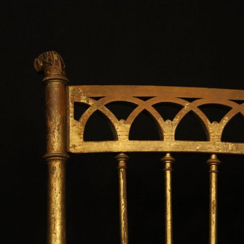 FRENCH PAIR OF SIMULATED BAMBOO SIDE CHAIRS - ADDITIONAL PHOTO 5