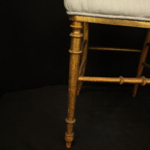 FRENCH PAIR OF SIMULATED BAMBOO SIDE CHAIRS - ADDITIONAL PHOTO 7