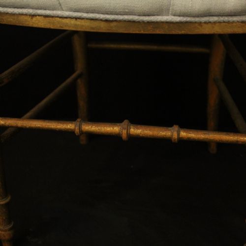 FRENCH PAIR OF SIMULATED BAMBOO SIDE CHAIRS - ADDITIONAL PHOTO 9