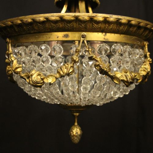 FRENCH LATE 19TH C GILDED BRONZE ANTIQUE LIGHT - ADDITIONAL PHOTO 2