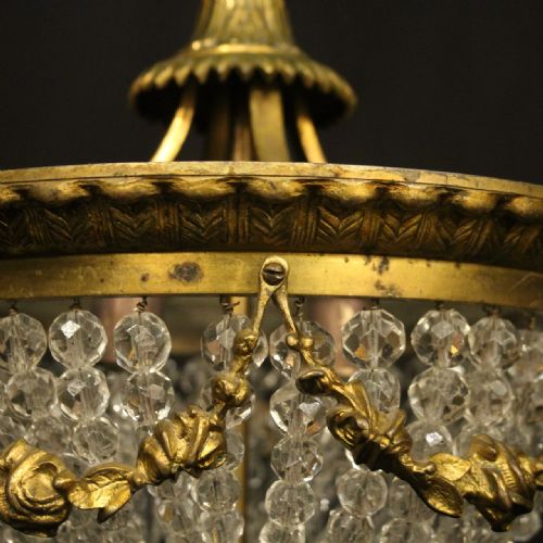 FRENCH LATE 19TH C GILDED BRONZE ANTIQUE LIGHT - ADDITIONAL PHOTO 4