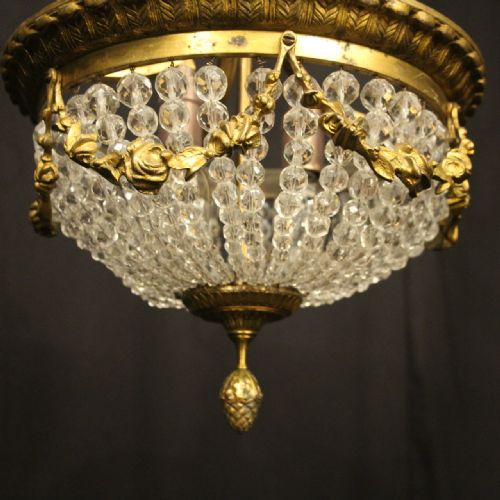 FRENCH LATE 19TH C GILDED BRONZE ANTIQUE LIGHT - ADDITIONAL PHOTO 6