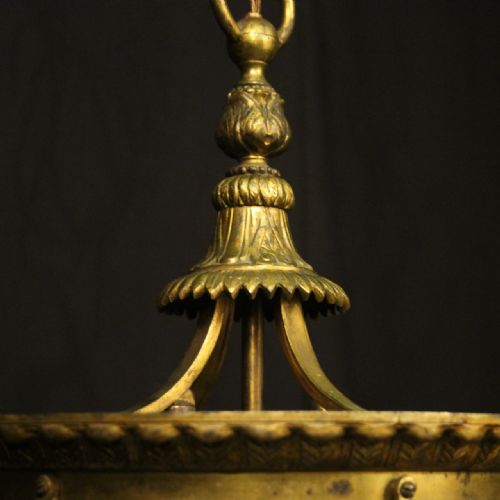 FRENCH LATE 19TH C GILDED BRONZE ANTIQUE LIGHT - ADDITIONAL PHOTO 7