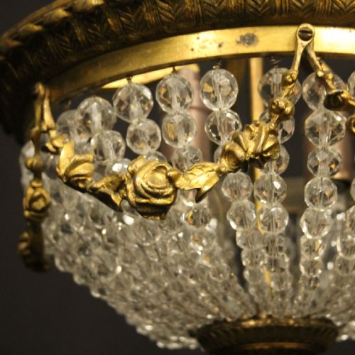 FRENCH LATE 19TH C GILDED BRONZE ANTIQUE LIGHT - ADDITIONAL PHOTO 8