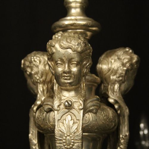 ENGLISH SILVER PLATED 8 LIGHT ANTIQUE CHANDELIER - ADDITIONAL PHOTO 8