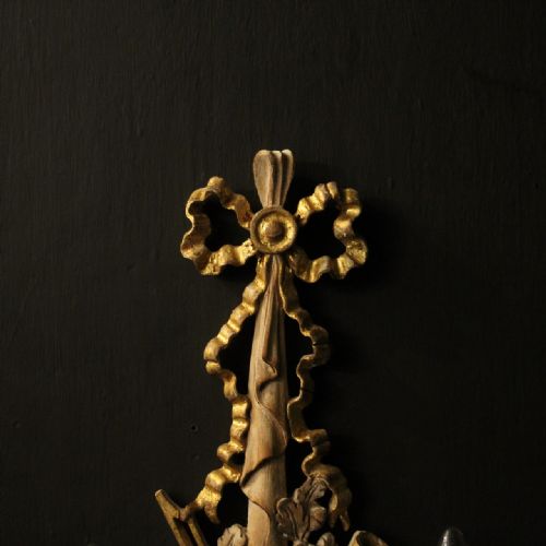 ITALIAN PAIR OF WOODEN TWIN ARM WALL LIGHTS - ADDITIONAL PHOTO 7