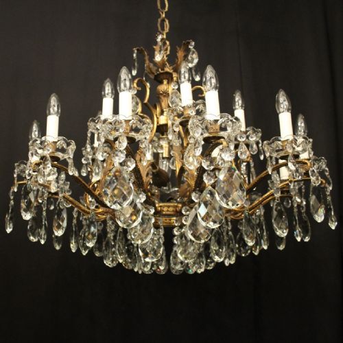 FRENCH GILDED CRYSTAL 25 LIGHT ANTIQUE CHANDELIER - ADDITIONAL PHOTO 1