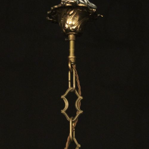 FRENCH GILDED 16 LIGHT ANTIQUE CHANDELIER - ADDITIONAL PHOTO 9