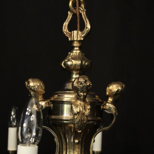 FRENCH GILDED BRONZE 8 LIGHT CHANDELIER - ADDITIONAL PHOTO 7