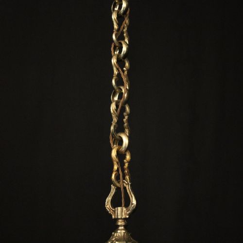 FRENCH GILDED BRONZE 8 LIGHT CHANDELIER - ADDITIONAL PHOTO 9