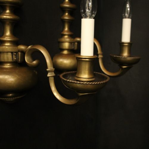 ENGLISH PAIR OF BRONZE ANTIQUE WALL LIGHTS - ADDITIONAL PHOTO 5