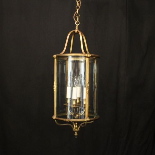 French Gilded Bronze 4 Light Antique Lantern