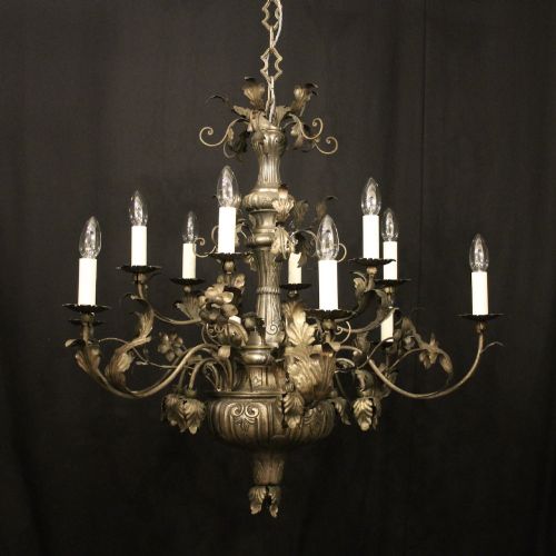 Italian Genoa 12 Light Antique Chandelier