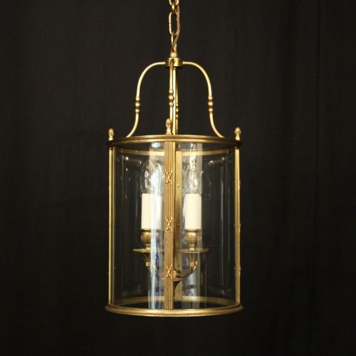 French Gilded Bronze 4 Light Hall Lantern