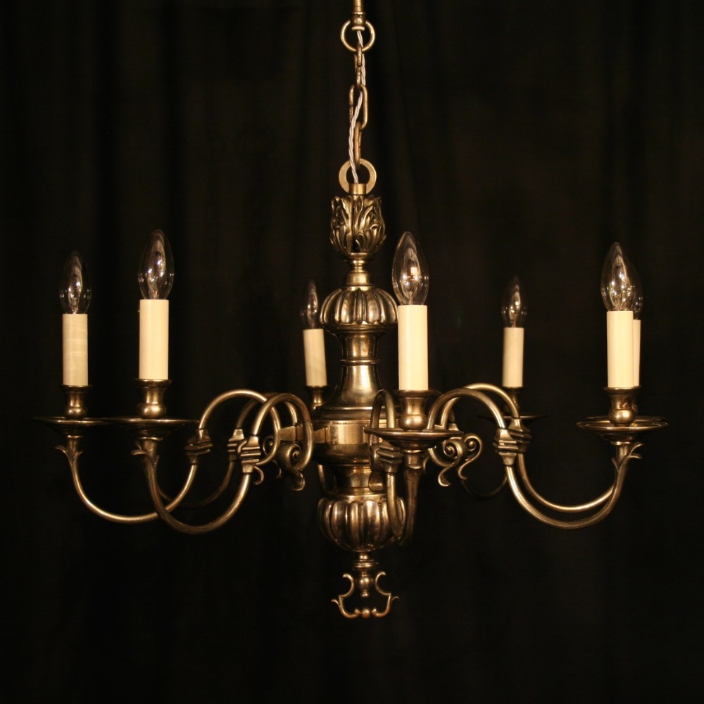 A French Silver 8 Branch Chandelier
