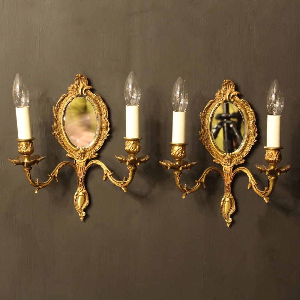 A French Pair of Twin Arm Antique Girandoles