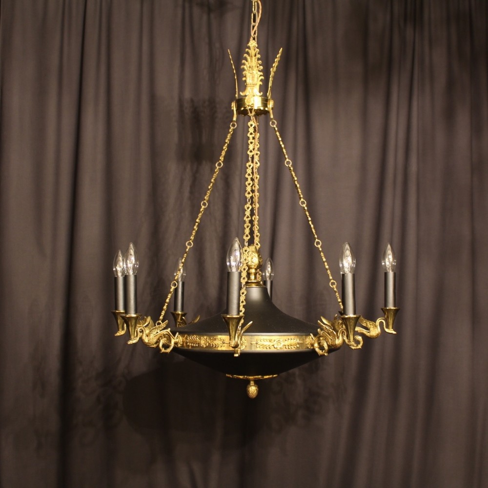 A French Empire 8 Light Antique Chandelier
