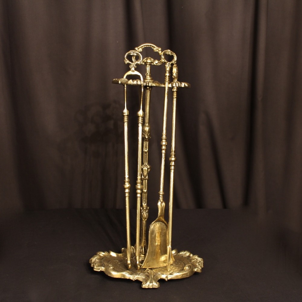 A French Rococo Companion Firetool Set