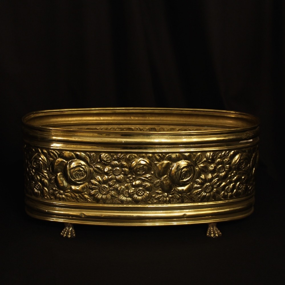 A French Brass Decorative Antique Jardinière