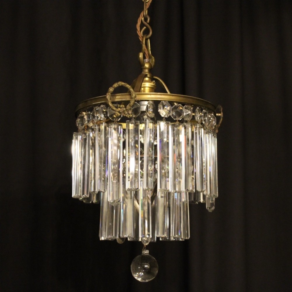 French Gilded Bag Antique Chandelier