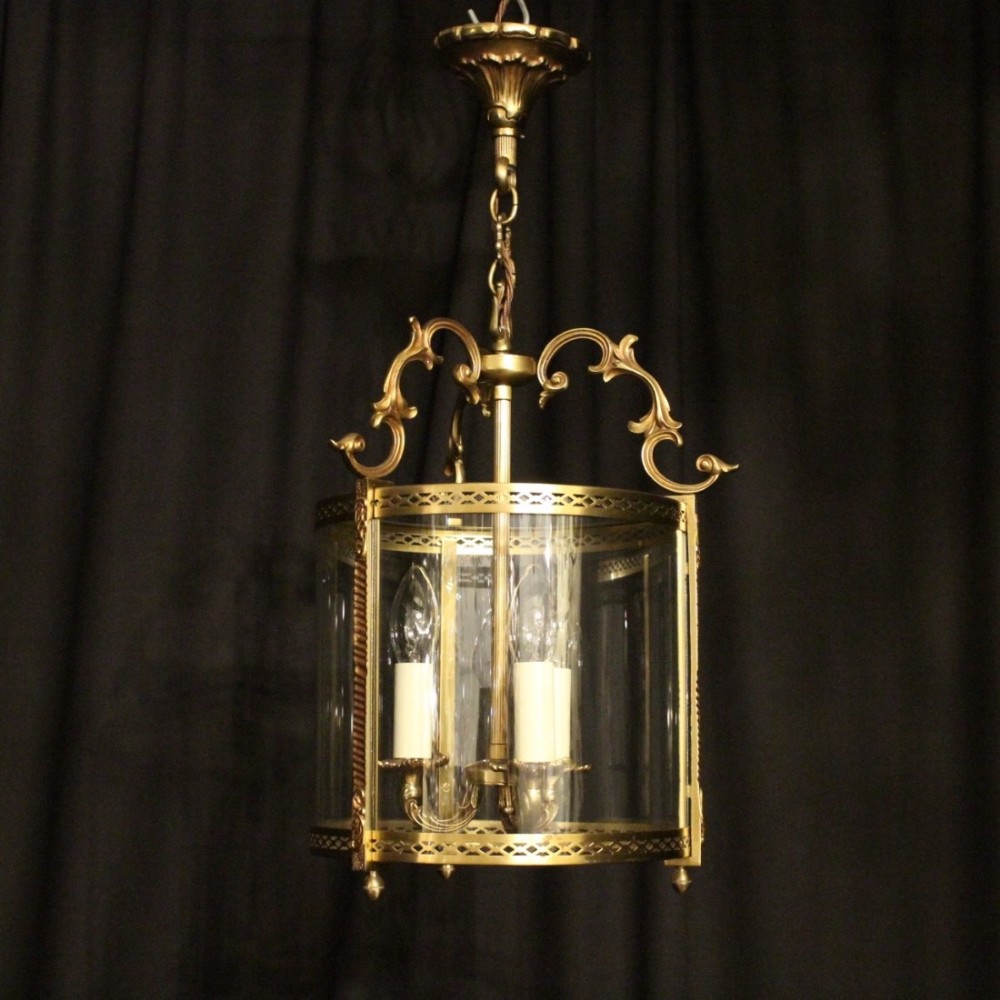 French Convex Triple Light Hall Lantern
