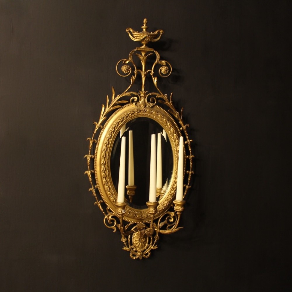 English Victorian Triple Arm Girandole