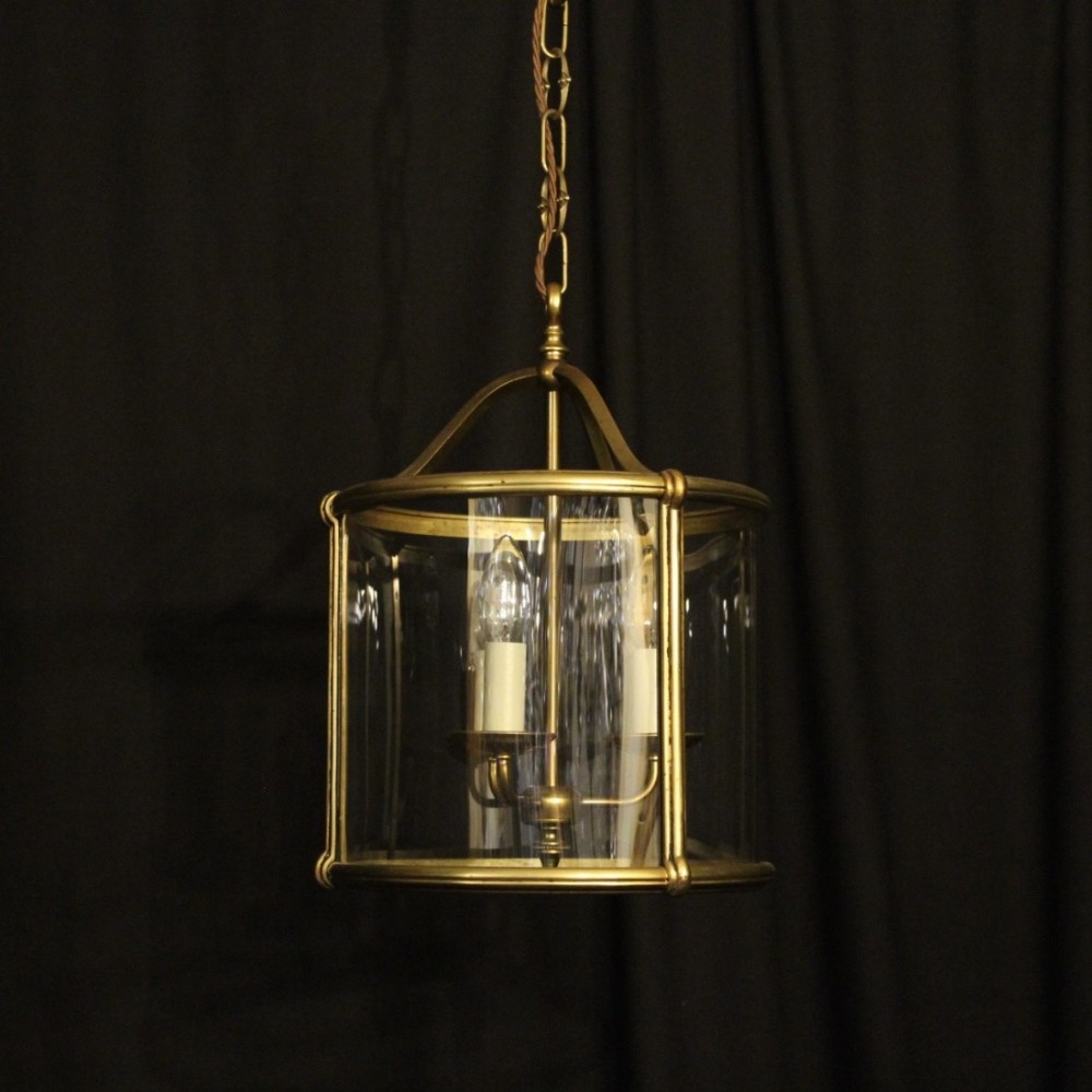 French Triple Light Convex Hall Lantern