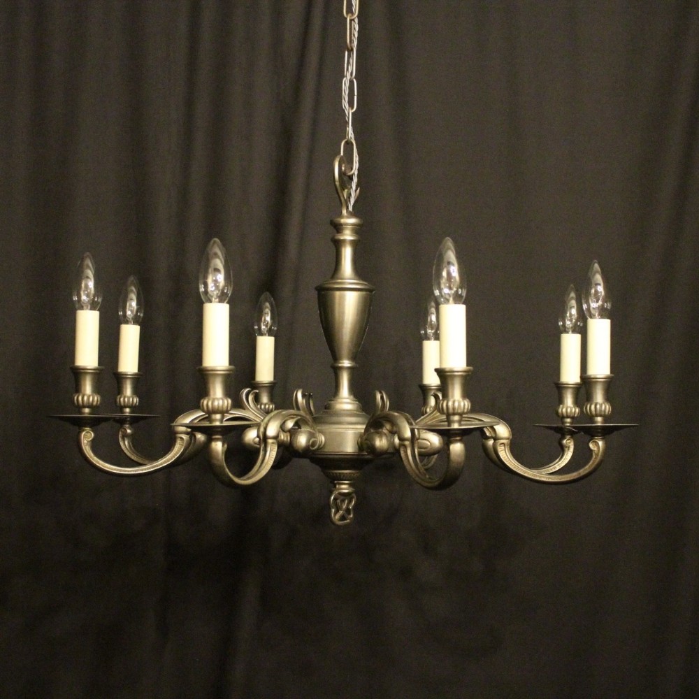 Flemish Silver 8 Light Chandelier