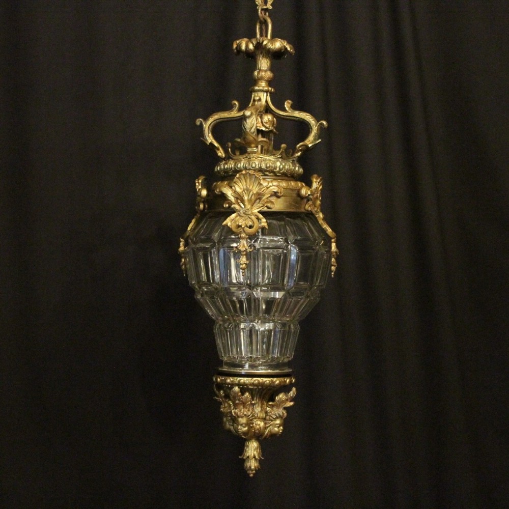 French Gilt Bronze Octagonal Versailles Lantern