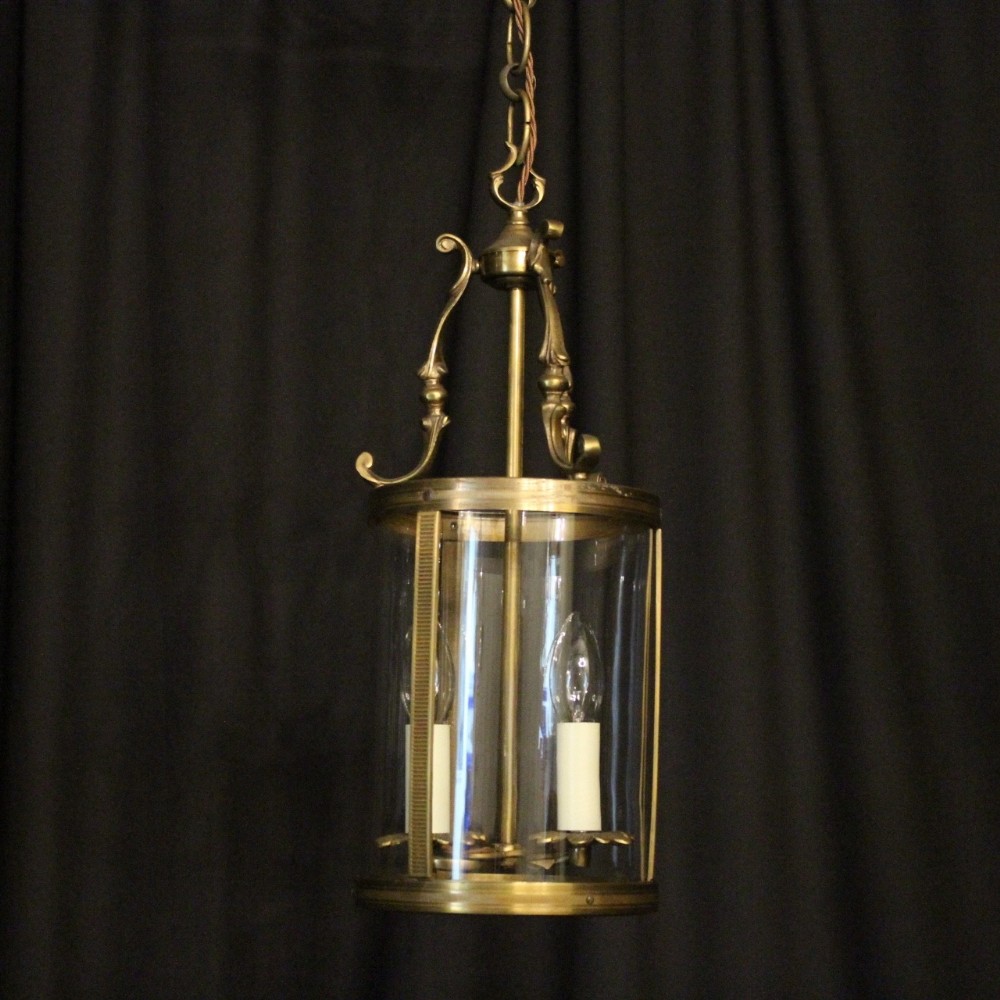 French Gilded Twin Light Antique Lantern
