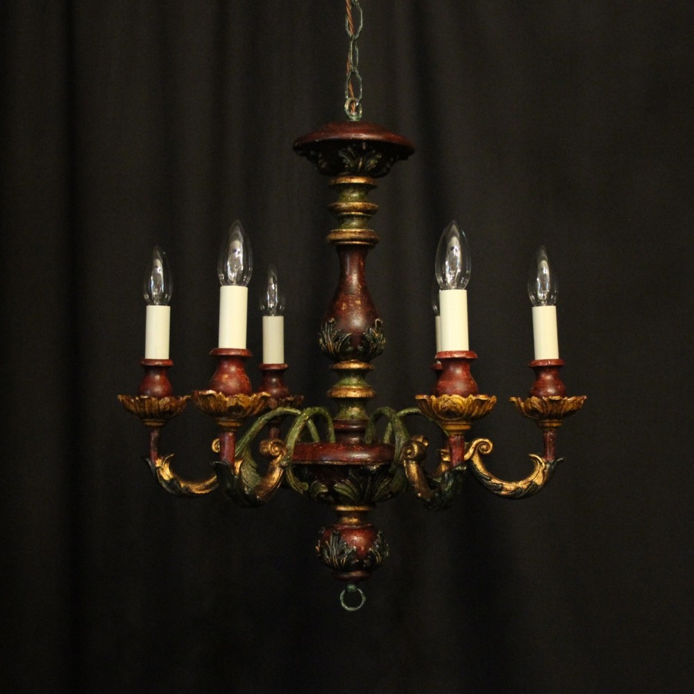 Florentine 6 Light Polychrome Chandelier