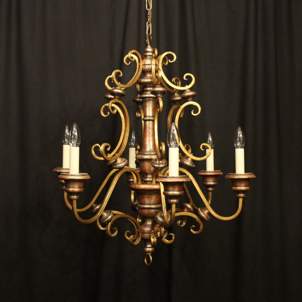 Florentine 6 Light Polychrome Chandelier