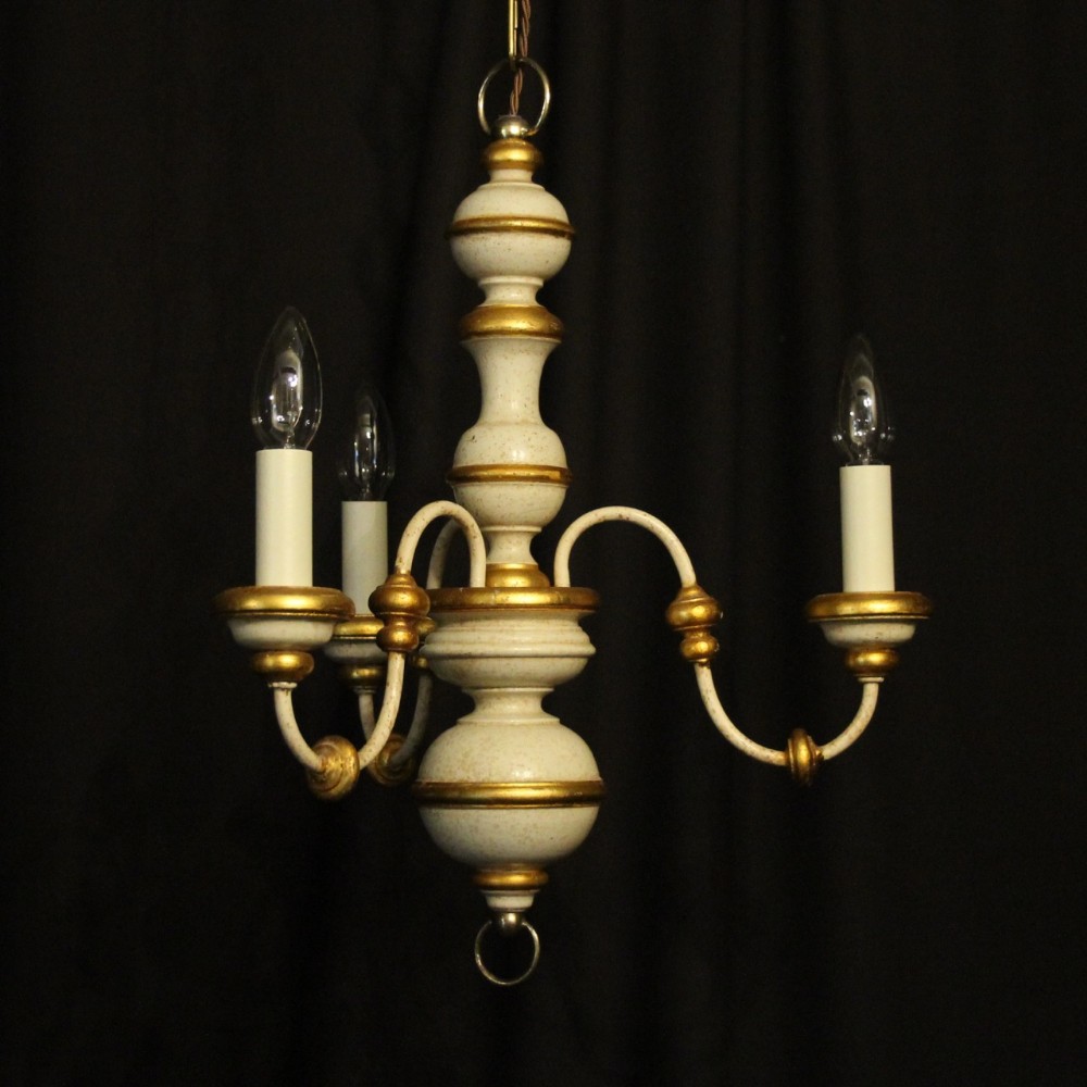 Florentine Triple Light Polychrome Chandelier