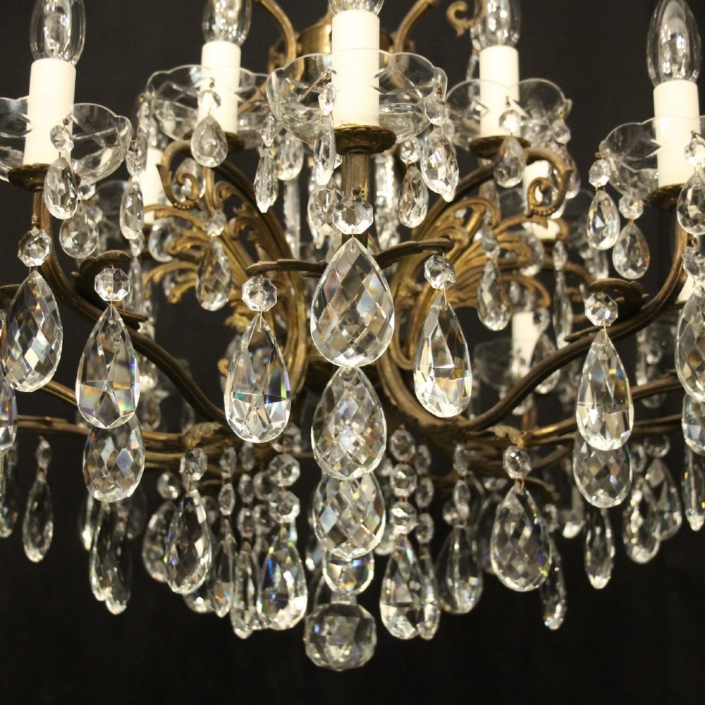 French Gilded 16 Light Antique Chandelier View VI