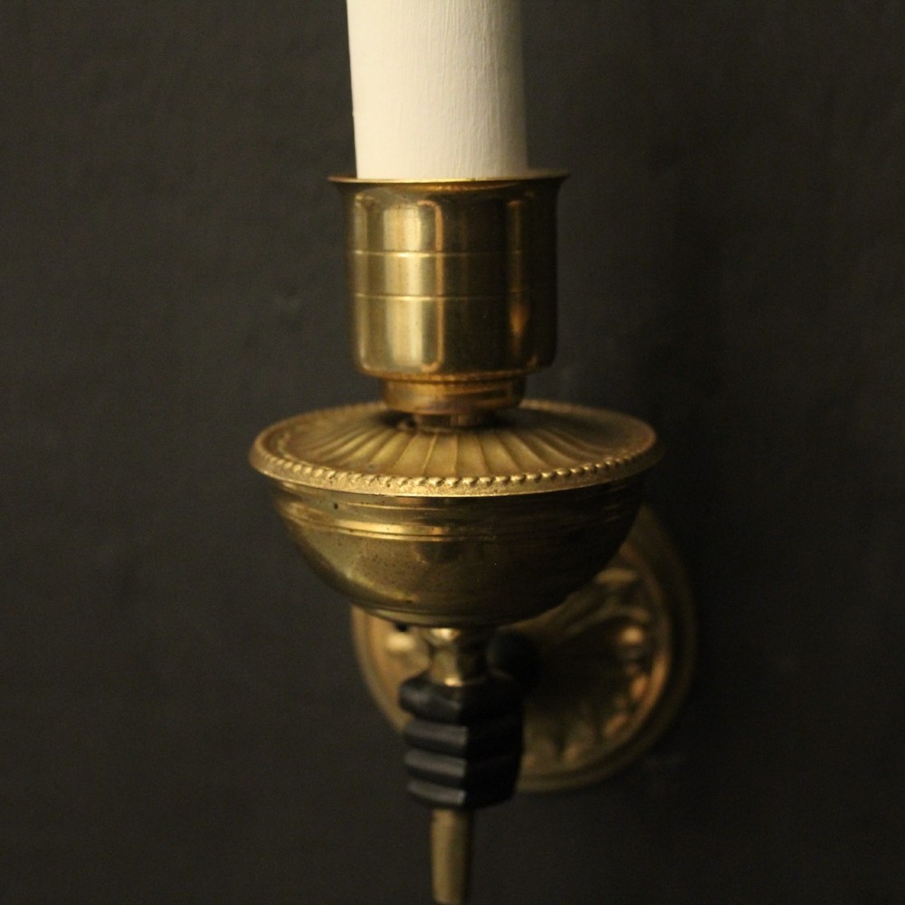 French Pair Of Single Arm Empire Wall Lights View IV
