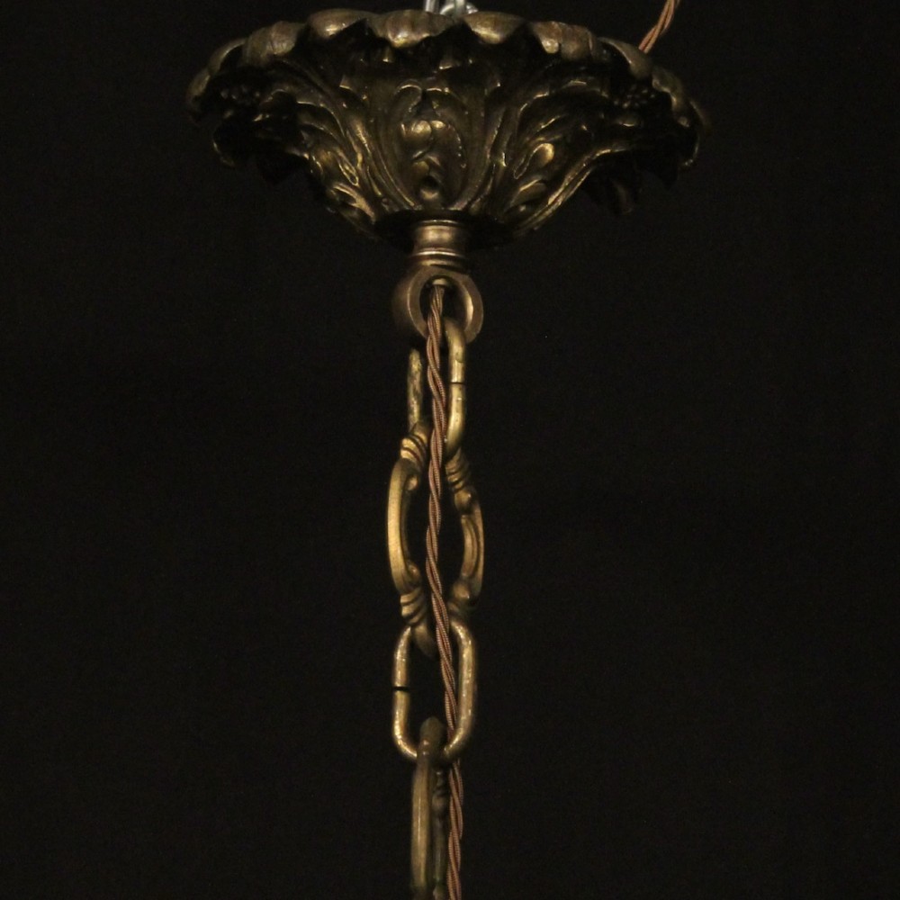 French Gilded bronze 8 Light Antique Chandelier View X